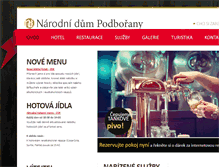 Tablet Screenshot of narodni-dum.cz
